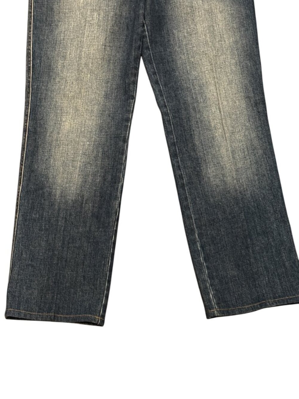 St. John Blue Wash Wide Leg Jeans Women’s Size 10 Designer Denim - Picture 4 of 6